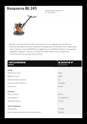 Betonmolens Husqvarna BG 245