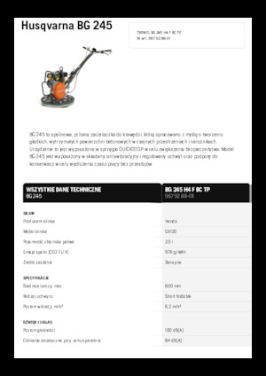Betonmolens Husqvarna BG 245