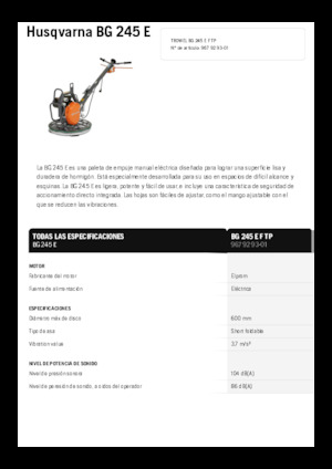 Betonmolens Husqvarna BG 245E