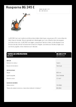 Betonmolens Husqvarna BG 245E