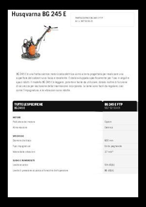 Betonmolens Husqvarna BG 245E