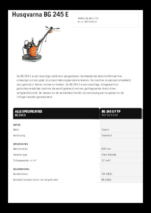 Betonmolens Husqvarna BG 245E