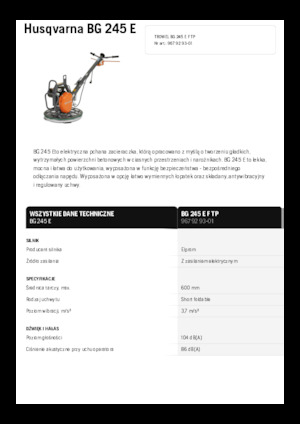 Betonmolens Husqvarna BG 245E