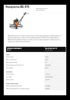 Betonmolens Husqvarna BG 475