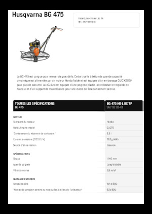 Betonmolens Husqvarna BG 475