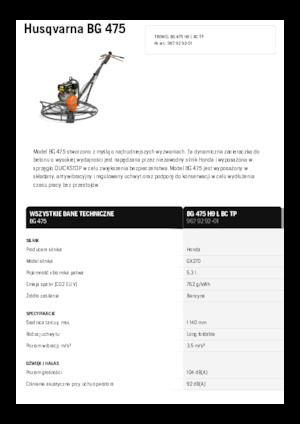 Betonmolens Husqvarna BG 475