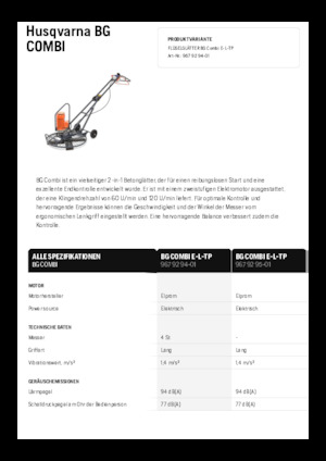 Betonmolens Husqvarna BG COMBI