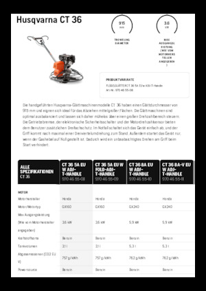 Betonmolens Husqvarna CT 36