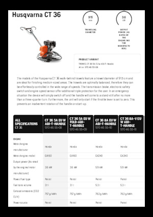 Betonmolens Husqvarna CT 36
