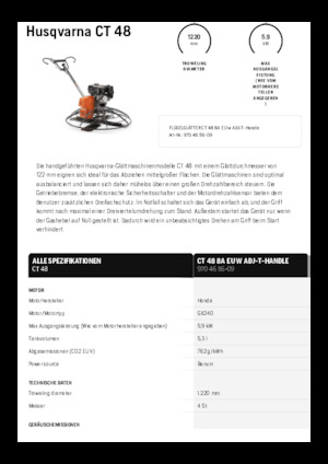 Betonmolens Husqvarna CT 48