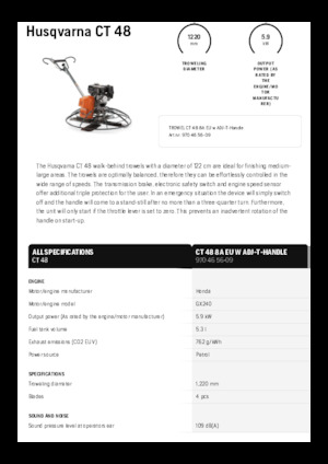 Betonmolens Husqvarna CT 48