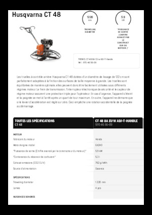 Betonmolens Husqvarna CT 48