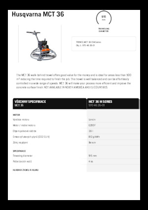 Betonmolens Husqvarna MCT 36