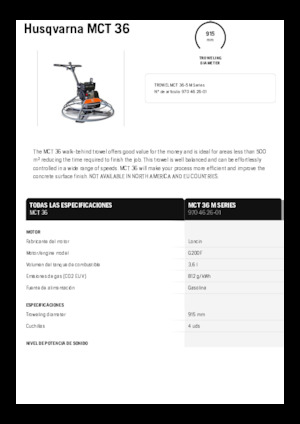 Betonmolens Husqvarna MCT 36