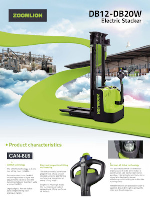 Walkie stapelaars Zoomlion DB16W