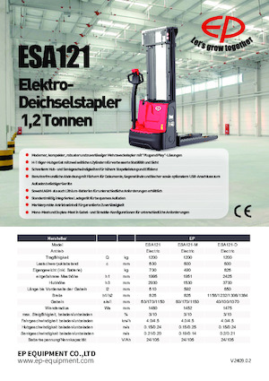 Walkie stapelaars EP ESA121