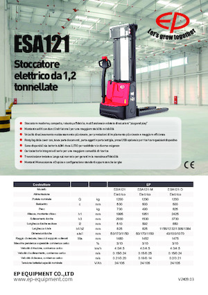 Walkie stapelaars EP ESA121