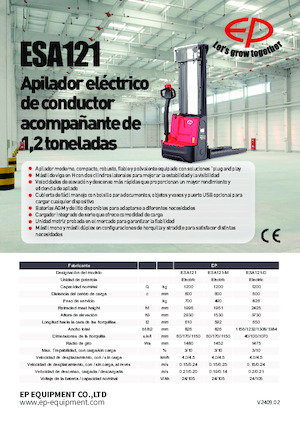 Walkie stapelaars EP ESA121-D