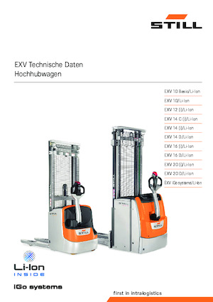 Walkie stapelaars Still EXV 10 