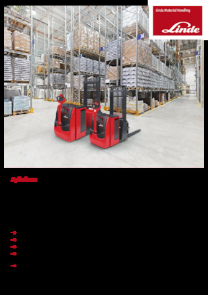 Walkie stapelaars Linde L16ac Duplex