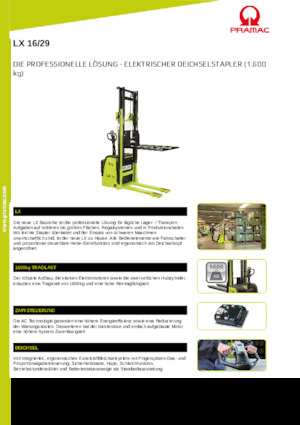 Walkie stapelaars PRAMAC Lifter LX 16/29