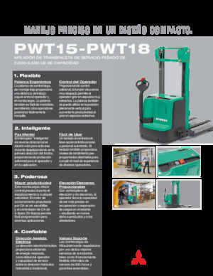 Walkie stapelaars Mitsubishi PWT15