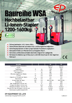 Walkie stapelaars EP WSA121