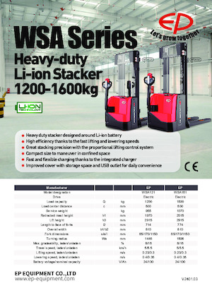 Walkie stapelaars EP WSA121