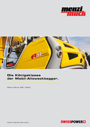 Spingraafmachines Menzi A 81 Mobil