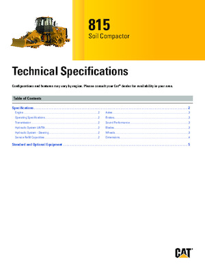 Afvalpersen Caterpillar 815