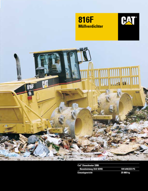Afvalpersen Caterpillar 816 F