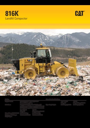 Afvalpersen Caterpillar 816K