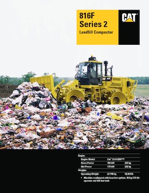 Afvalpersen Caterpillar 816F Series 2