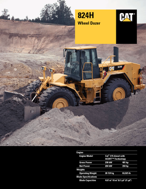 Wiel dozer Caterpillar 824H