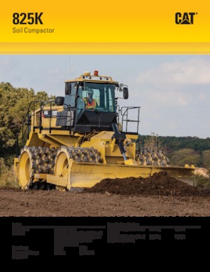 Afvalpersen Caterpillar 825K
