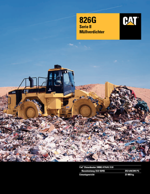 Afvalpersen Caterpillar 826 G II