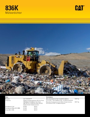 Afvalpersen Caterpillar 836K