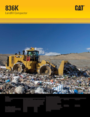 Afvalpersen Caterpillar 836K