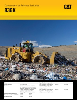 Afvalpersen Caterpillar 836K