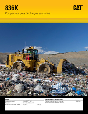 Afvalpersen Caterpillar 836K