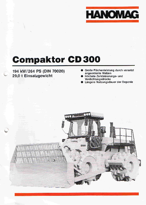 Afvalpersen Hanomag CD 300