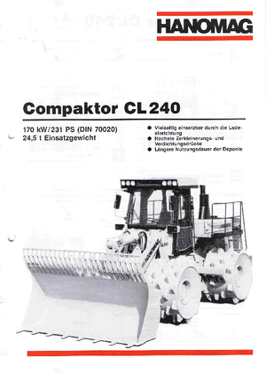 Afvalpersen Hanomag CL 240