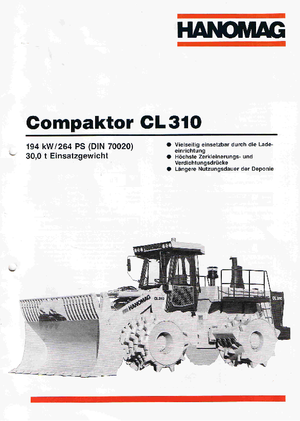 Afvalpersen Hanomag CL 310