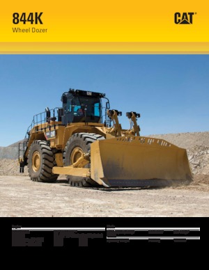 Wiel dozer Caterpillar 844K