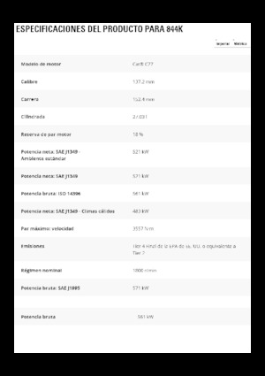 Wiel dozer Caterpillar 844K