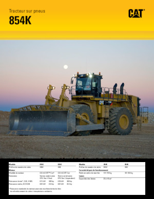 Wiel dozer Caterpillar 854K