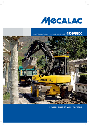 Mobiele graafmachines Mecalac 10 MSX