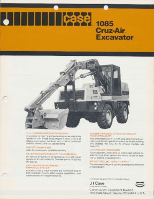 Mobiele graafmachines Case 1085