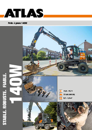 Mobiele graafmachines Atlas 140 W