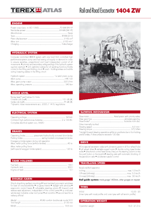 Mobiele graafmachines Atlas 1404 ZW